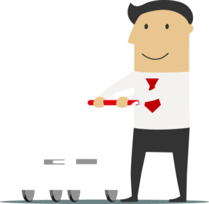 man_shopping cart